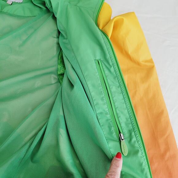 Rio 2016 Olympics Jacket Mens Medium Volunteer Hooded Windbreaker Zip Yellow 360 - Picture 13 of 16